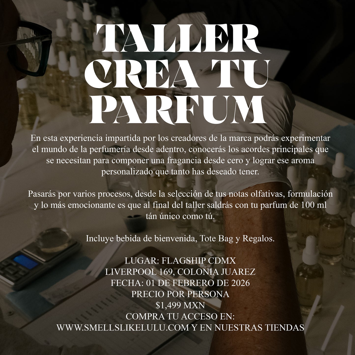CREA TU PARFUM - TALLER